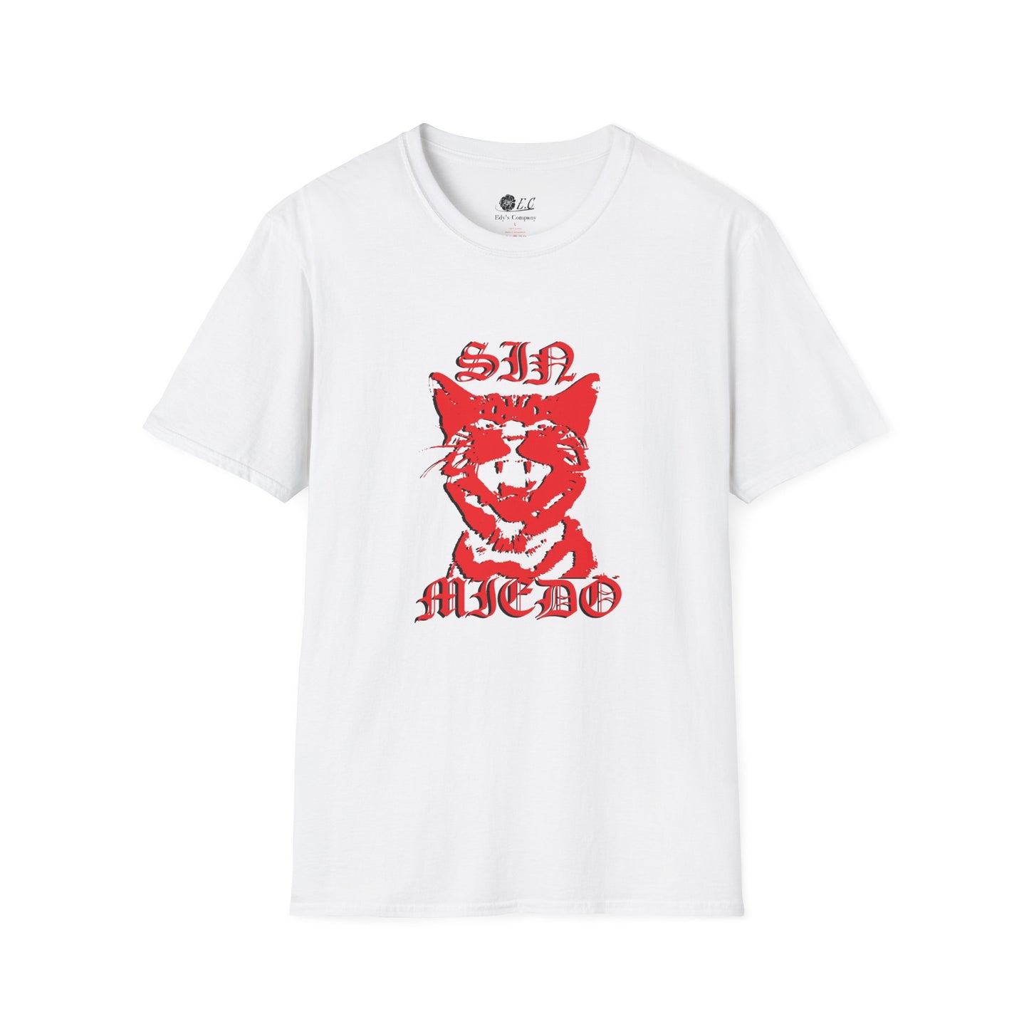 Unisex Cat Graphic T-Shirt - 'Sin Miedo' Design