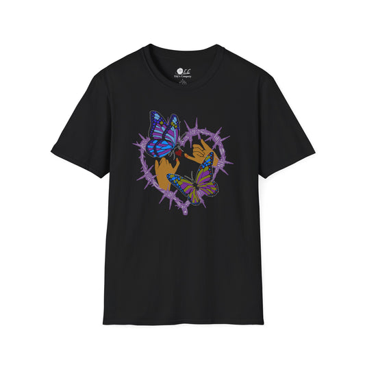 Butterfly Love Unisex Softstyle T-Shirt