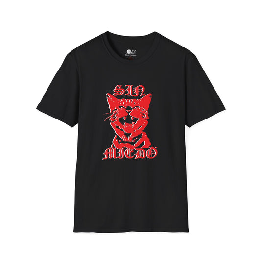 Unisex Cat Graphic T-Shirt - 'Sin Miedo' Design